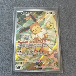 Eevee Prismatic Evolutions Scarlet & Violet Promo Card Holo 173/189 - Image 1