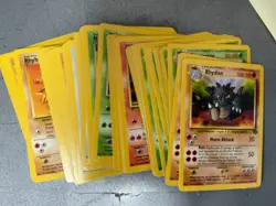 Lot of (50) Assorted Vintage Pokemon Cards w/ Rhydon - Image 1