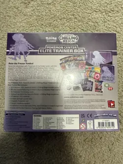 Pokemon Center Exclusive Chilling Reign ETB SEALED - Error ETB- (Read Disc.) - Image 3