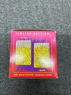 1999 Pokemon: Burger King 23K Gold-Plated Trading Card JIGGLYPUFF- Sealed - Image 3