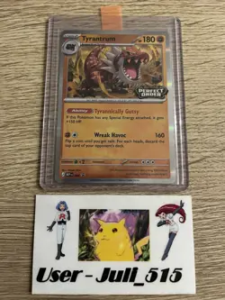 Pokemon TCG Card Tyrantrum MEP 066 Mega Evolution Perfect Order Prerelease Promo - Image 4