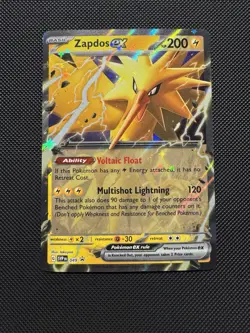 Pokemon TCG Zapdos ex 049 SVP Promo Sv: Scarlet & Violet Promo Cards Near Mint - Image 1