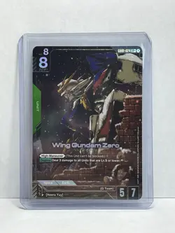 Wing Gundam Zero GD01-024 LR+ Alt Art GUNDAM TCG CARD ENGLISH NEWTYPE RISING - Image 1