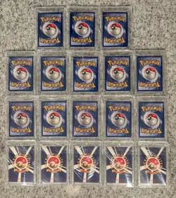 50 Card Vintage Pokemon Lot - Holo & Base, NM, All Magnetic Encased - Image 2