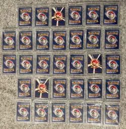 50 Card Vintage Pokemon Lot - Holo & Base, NM, All Magnetic Encased - Image 4