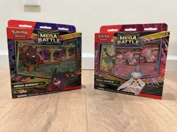 Pokemon Mega Battle Deck Mega Gengar EX & Mega Diancie EX 60 Cards Foil Deck Box - Image 1