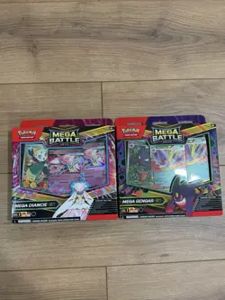 Pokemon Mega Battle Deck Mega Gengar EX & Mega Diancie EX 60 Cards Foil Deck Box - Image 2