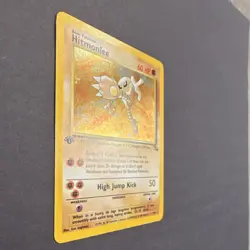 Pokemon Hitmonlee Fossil 7/62 Holo Rare 1st Edition 60 HP Card - Image 2