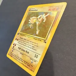 Pokemon Hitmonlee Fossil 7/62 Holo Rare 1st Edition 60 HP Card - Image 4