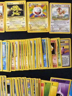 1999 Pokemon Base Set COMPLETE Unlimited Lp/MP NON HOLO Cards #17-102 Lot - Image 3
