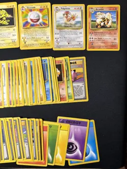 1999 Pokemon Base Set COMPLETE Unlimited Lp/MP NON HOLO Cards #17-102 Lot - Image 4