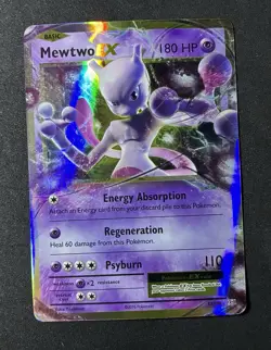 Pokemon Mewtwo EX Ultra Rare Holo 52/108 Evolutions 180 HP English Card - Image 1