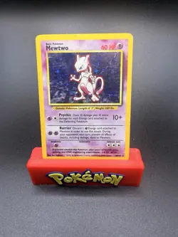 Pokemon Mewtwo 10/102 Base Set Holo English 1999 Card - HP - Image 1