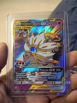 Pokemon TCG Solgaleo & Lunala GX Holo Card 75/236 Sun & Moon Cosmic Eclipse - Image 3