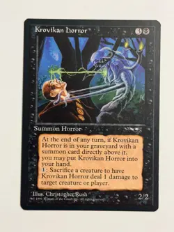 Krovikan Horror Alliances LP MTG Magic the Gathering a - Image 1