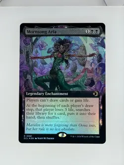 2026 MTG Lorwyn Eclipsed Mornsong Aria (Extended Art Foil) 361 NM - Image 1