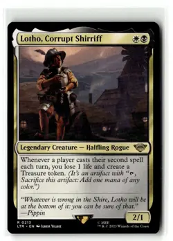 Magic The Gathering MTG Lotho, Corrupt Shirriff - NM lord of the rings - Image 1