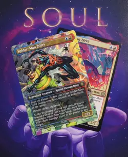 x2 Spider-Man 2099(Borderless + Reg) Marvel's Spider-Man NM MTG - Image 1