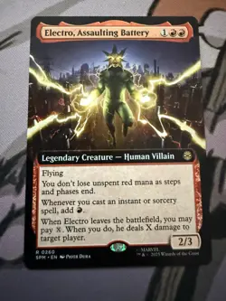 Electro, Assaulting Battery R Marvel's Spider-Man 76 NM Non-Foil - Image 1