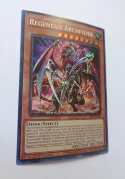 Regenesis Archfiend ALIN-EN016 (Secret Rare, 1st Edition, Lightly Played / LP) - Image 2