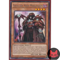 Yugioh Skilled Red Magician DOCS-EN036 Rare 1st Edition NM - Image 1