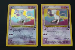 Pokemon Card Mew Holo + Non Holo Black Star Promo #9 Card WOTC 1999-2000 - Image 1