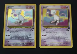 Pokemon Card Mew Holo + Non Holo Black Star Promo #9 Card WOTC 1999-2000 - Image 2