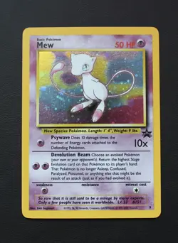 Pokemon Card Mew Holo + Non Holo Black Star Promo #9 Card WOTC 1999-2000 - Image 4
