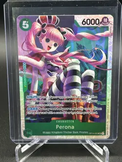 One Piece TCG Perona OP14-033 SR The Azure Sea's Seven Foil English NM - Image 1