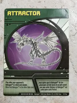 Bakugan Battle Brawlers Spin Master 2008 BA193A Card Attractor - Image 1