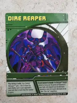 Bakugan Battle Brawlers Spin Master Card BA392A Dire Reaper - Image 1