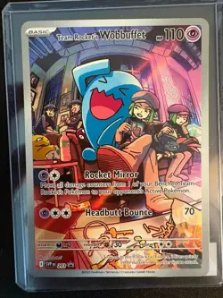 Team Rocket's Wobbuffet 203 Sv: Scarlet & Violet Promo Cards Holo - Image 1