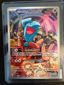 Team Rocket's Wobbuffet 203 Sv: Scarlet & Violet Promo Cards Holo - Image 2