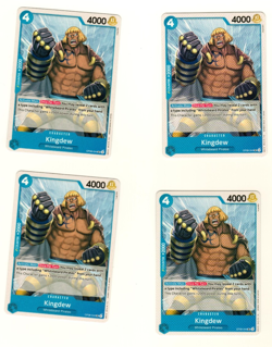 Set Of 4 Kingdew OP08-044 Uncommon Two Legends One Piece Trading Card - Image 1