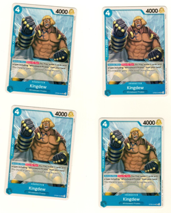 Set Of 4 Kingdew OP08-044 Uncommon Two Legends One Piece Trading Card - Image 3