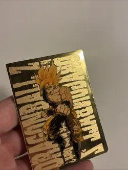 1999 vintage Dragon Ball Z - SS Goku gold card FUNimation Card very rare - Image 3