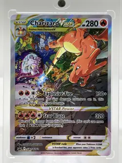 Pokemon TCG Charizard VSTAR SWSH262 Holo Black Star Promo Card NM/M - Image 1