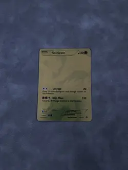 Pokemon Reshiram Legendary Treasures Gold Holo Card 114/113 Mp - Image 1