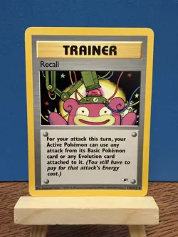 Pokemon TCG Recall 116/132 Trainer Card Gym Heroes Regular WOTC Slowpoke - Image 1