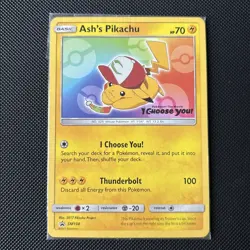 Ash's Pikachu Promo Card SM108 - I Choose You - Sealed New #2 - Image 1