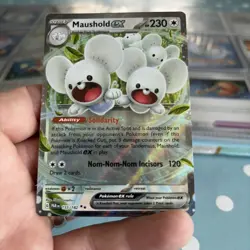Pokemon Card Maushold ex 155/182 Paradox Rift Double Rare Near Mint - Image 1