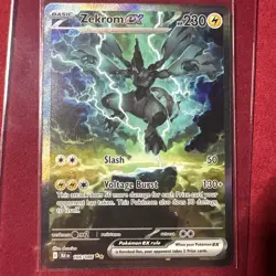 Zekrom EX #166/086 Pokemon SV Black Bolt Special Illustration Rare Holo - Image 1