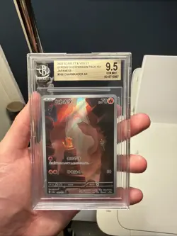 Pokemon Charmander 168/165 Art Rare Holo BGS 9.5 Sv2a Card 151 Japanese - Image 1
