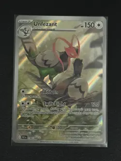 Pokemon TCG Unfezant Card Illustration Rare, Black Bolt/White Flare 150/086 - Image 1