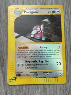 Porygon2 28/147 Aquapolis 2002 Reverse Holo E-Series Vintage Pokemon Card TCG - Image 1