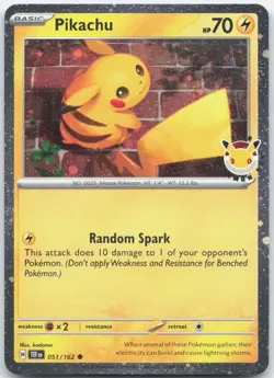 Pikachu (Pokemon Day 2026) Misc. Cards & Products 051/162 Common NM - Image 1