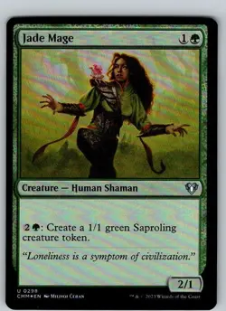 Jade Mage – CMM – FOIL – 298 – MTG - Image 1