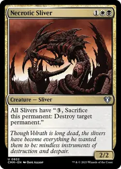 1x Necrotic Sliver NM Eng MTG - Commander Masters - Image 1
