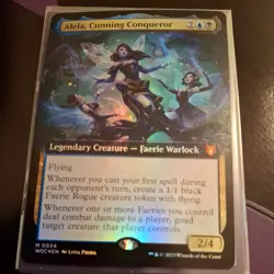 Light Play x 1 Alela, Cunning Conqueror - Foil - Extended Art Commander: WOE - Image 1