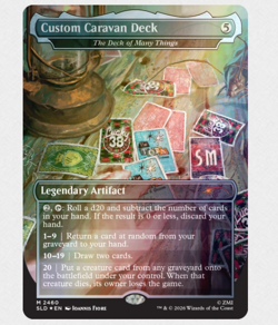 Secret Lair x Fallout: Welcome to New Vegas - Custom Caravan Deck Rainbow Foil - Image 1